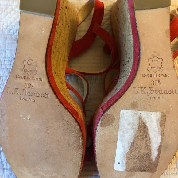 LK Bennett Cork wedge sandals - Picture 4 of 8